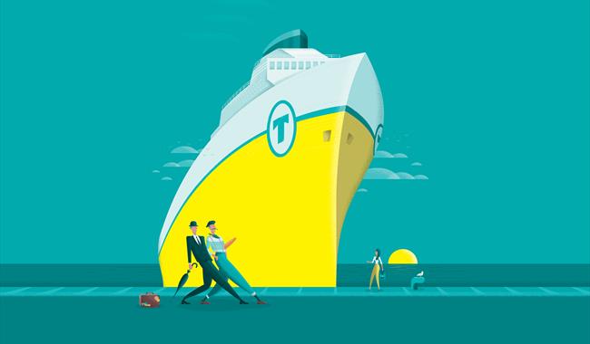 Illustration of a ferry