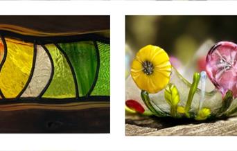 Stained glass exhibits by Belinda Scott