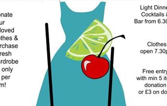 Dress with cocktail cherry