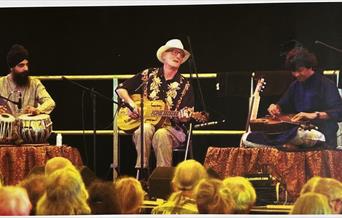Photograph showing Michael Messer and his band