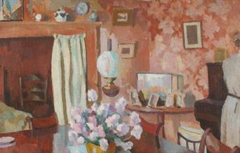 Painting of a domestic interior by Roger Fry