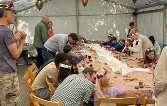 Puppet workshop in full swing