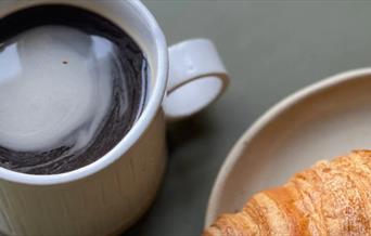 handmade mug and plate set