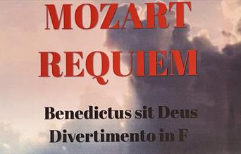 Poster showing the sky to promote Mozart's Requiem