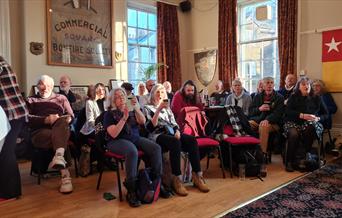 Folk joining in the All-day singaround