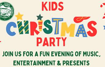 festive poster in bright colours to promote event
