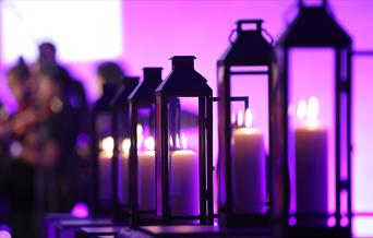 Holocaust Memorial Day candles