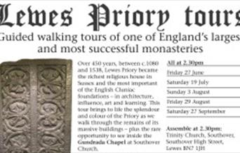 Lewes Priory Tour poster
