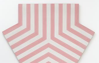 Pink and white artwork