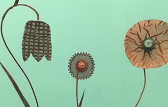 Metal work flowers