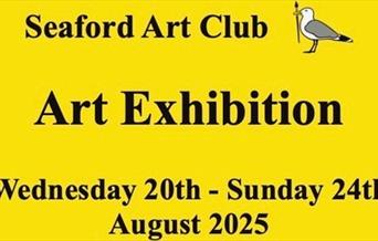 Event details featuring seagull with paintbrush in his mouth