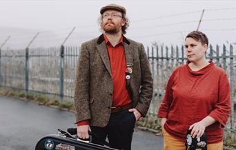 Folk musicians Tom Kitching and Marit Faelt