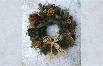 hand made Christmas wreath