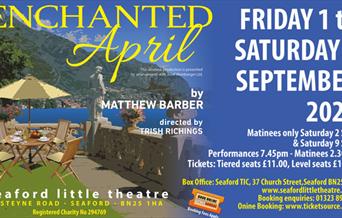 Poster with Italian scene for Enchanted April