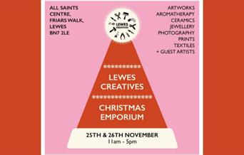 Festive poster for Lewes Creatives