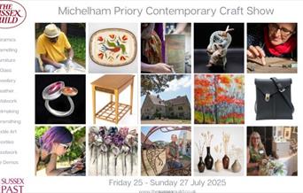 Poster with images of crafts featured at the Show