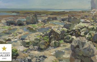 Painting of rockpools