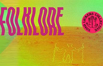 Image of the long man in psychedelic colours