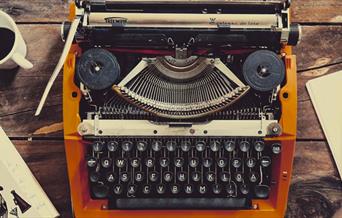 Old fashioned typewriter