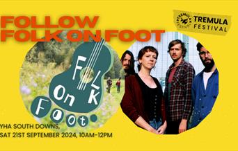poster featuring musicians Folk on Foot