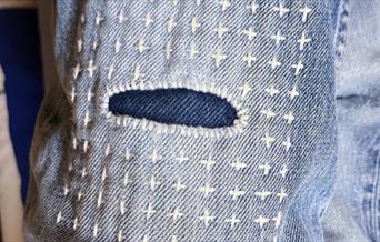 Patched jeans