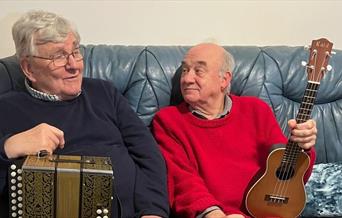 Folk musicians Mike Bettison & Dan Quinn