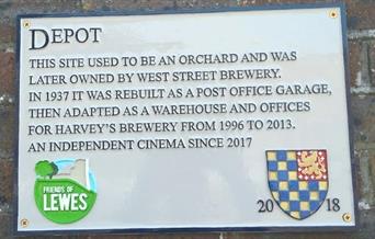 Wall plaque for Lewes Depot