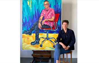 Sarah Jane Moon - artist with portrait