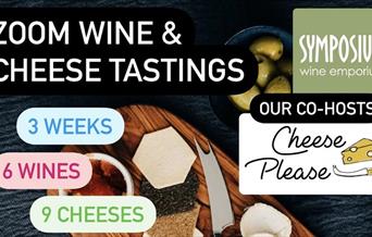 Glass of wine and a cheese board