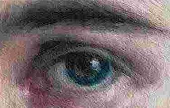painting of an eye by Lucinda Wait