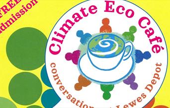 Poster for Climate Eco Cafe at Lewes Depot