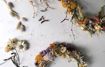 Dried floral hoops