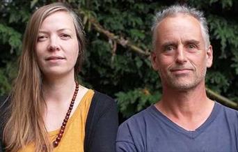 Folk musicians Phil Tyler and Sarah Hill