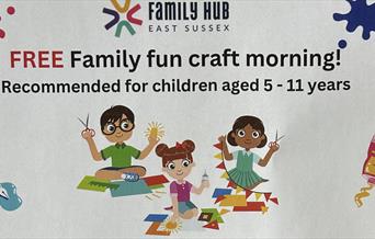 cartoon children characters doing craft activities!