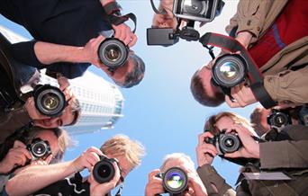 Circle of photographers