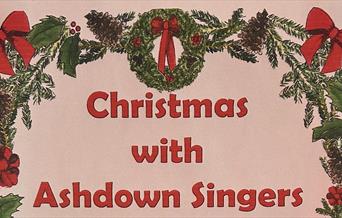 Christmas poster for Ashdown Singers