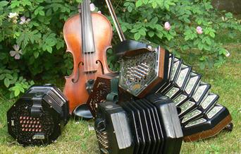 group of Folk instruments