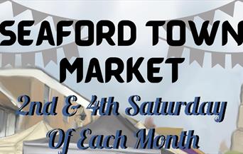 Poster promoting Seaford Town Market