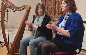 Folk musicians The Claras - Claire McGlone and Claire Rakich