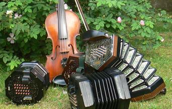 Musical instruments suitable for folk music.