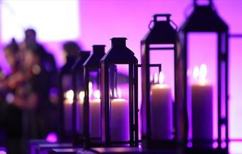 Holocaust Memorial Day candles