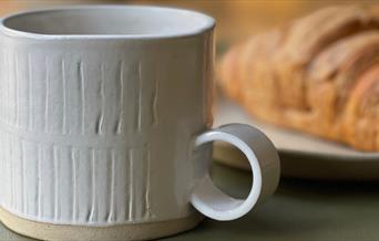 Handmade breakfast mug