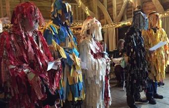 Mummers Play - people in costume