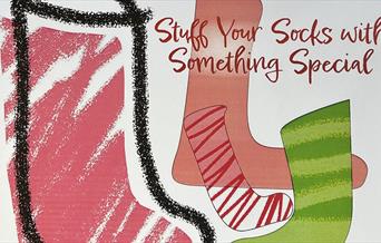Illustration of Christmas socks