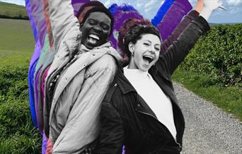 Anna Maria Nabirye and Jess Mabel Jones in the Sussex countryside