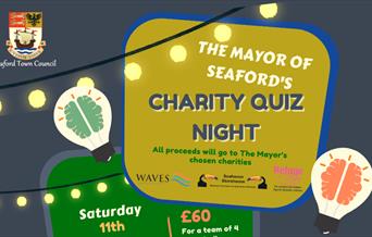 Poster featuring details of Mayor's Quiz Night