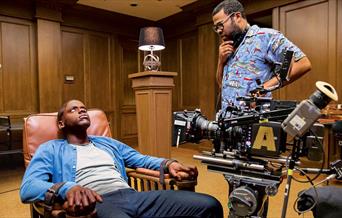 Screen shot from a film set