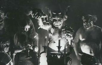 Ghoulish figures in Swedish horror film