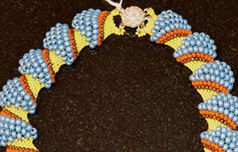 colourful beaded necklace