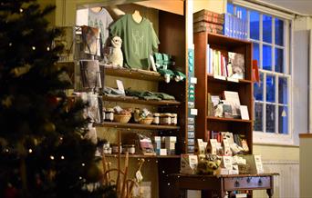 Festive shop interior